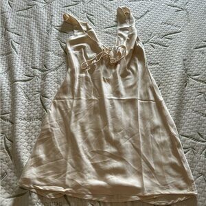 Meshki Aubrie ivory mini dress size small. Worn once.